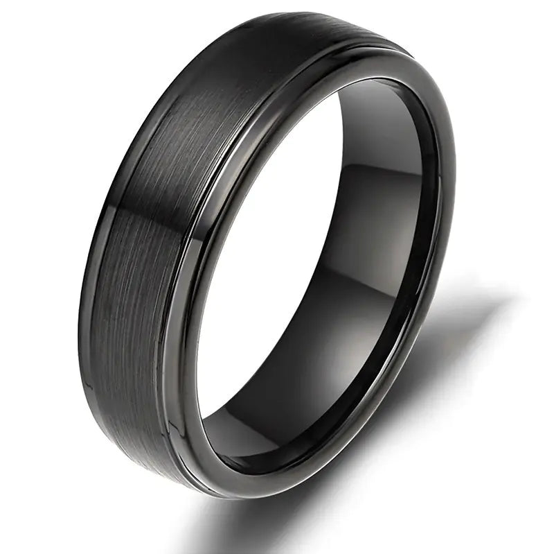 Wide Titanium Step Ring