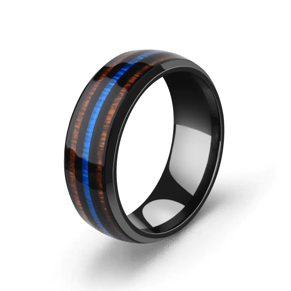 Wood Grain Colored Ring