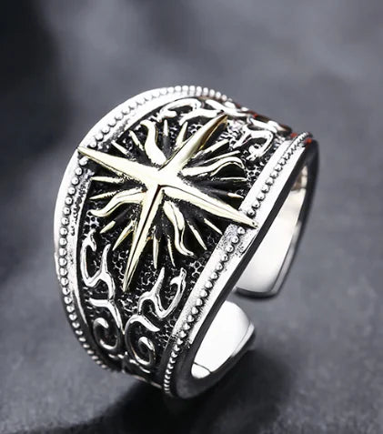 Asterism Men's Ring with Fashionable Personality