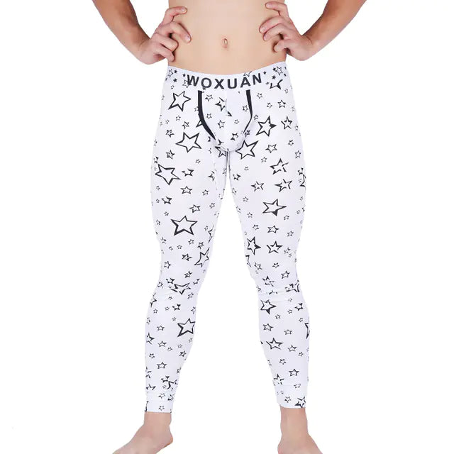 Warm Sexy Long Men's Underwear Cotton Pajama Pants