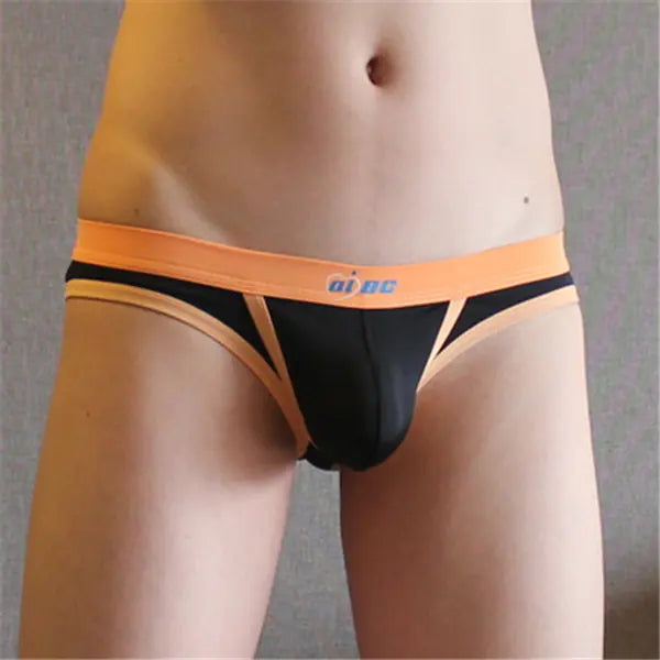 Breathable Ice Silk Triangle Men's Underwear (Low Waist)