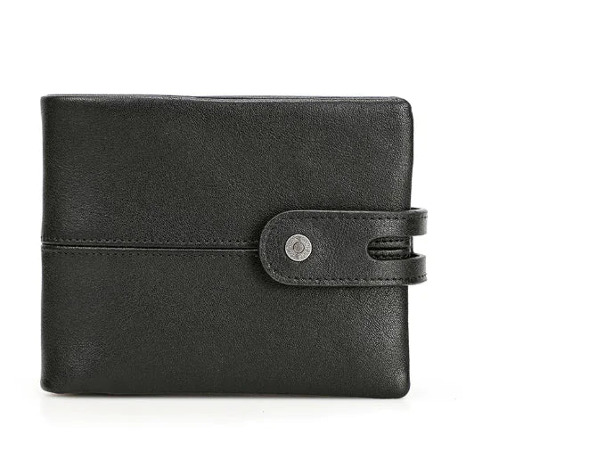 Genuine Leather RFID Men's Wallet - Vintage Style (One)