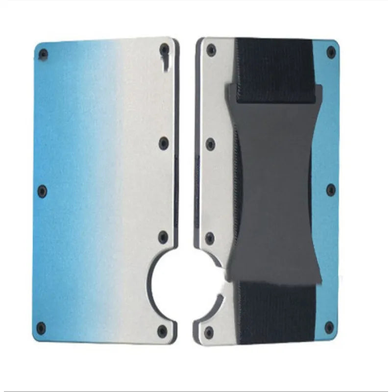 New Metal Card Bag Carbon Fiber Wallet Wallet RFID Anti-theft Swiping Blocking Technology