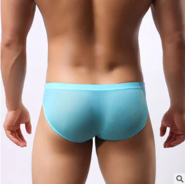 Ultra-thin Transparent Ice Silk Men's Underwear