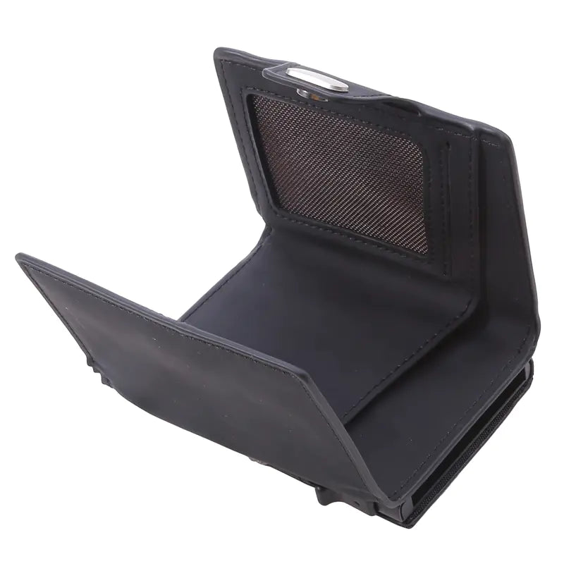 Slim Carbon Fiber Men's Wallet with Coin Pocket and ID Case