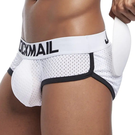 Breathable Mesh Men's Underwear with Removable Padding