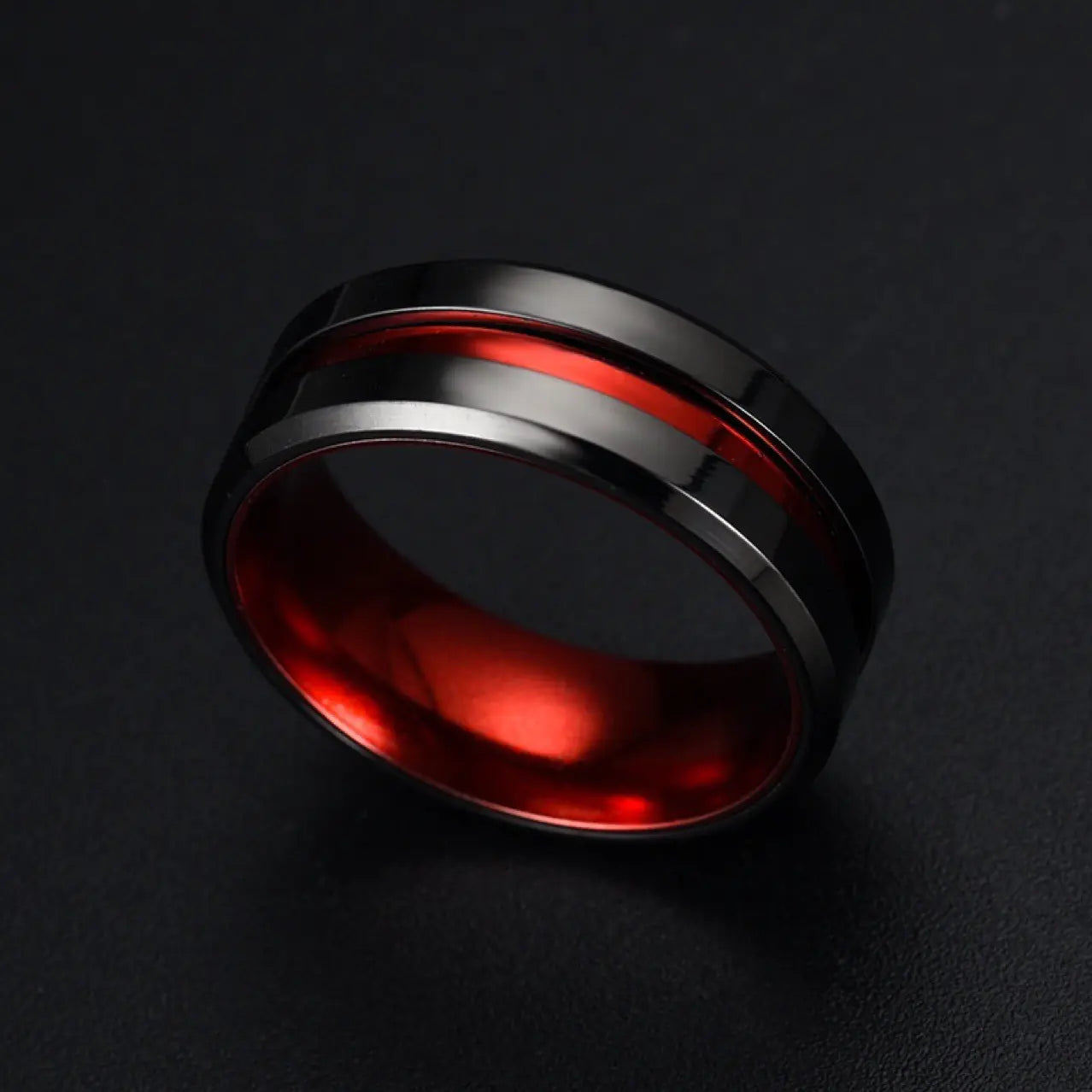 Fashionable Black Men's Statement Ring