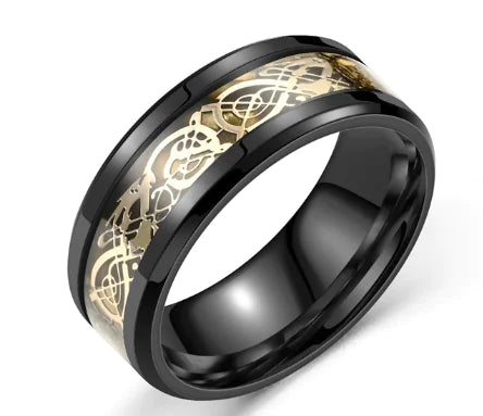 Colorful Dragon Pattern Ring