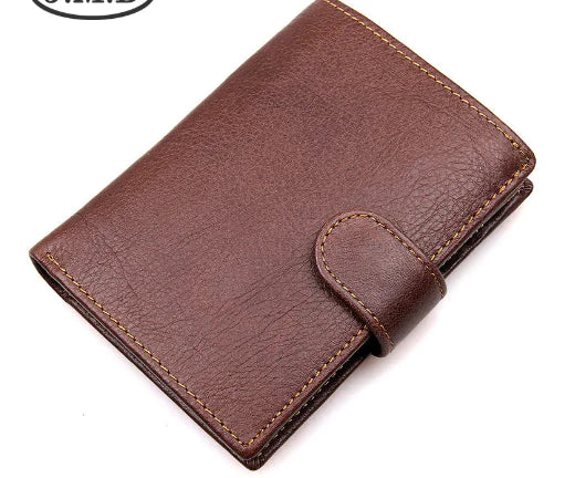 Genuine Leather Men's Wallet with Multiple Card Slots