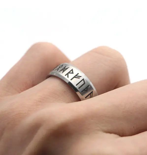 Stainless Steel Letter Ring