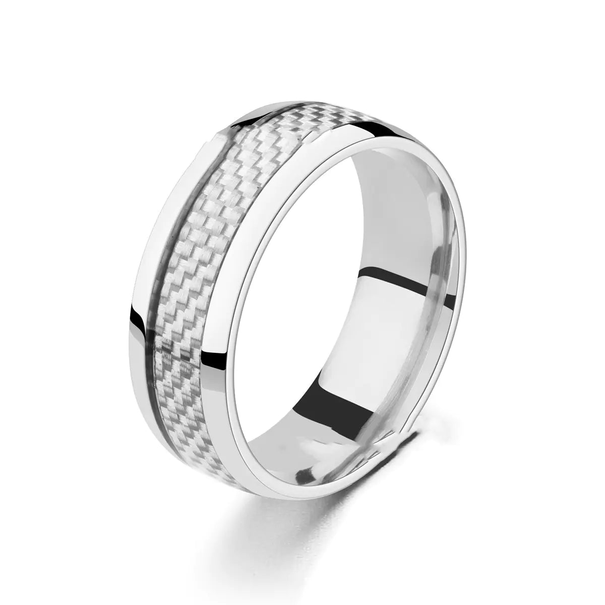 Men's Carbon Fiber Fashion Ring