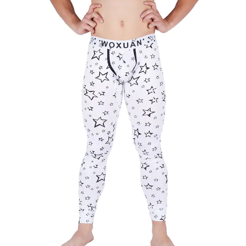 Warm Sexy Long Men's Underwear Cotton Pajama Pants