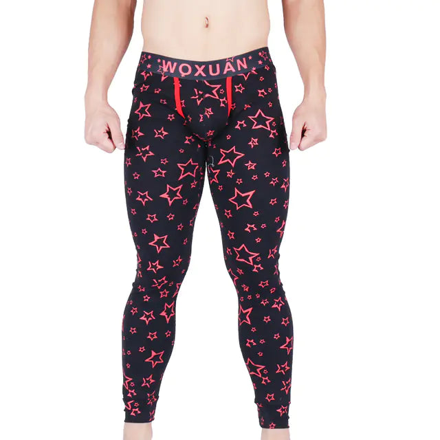 Warm Sexy Long Men's Underwear Cotton Pajama Pants