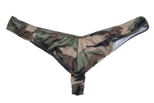 Camouflage Low Waist Pocket Men's Underwear Pants
