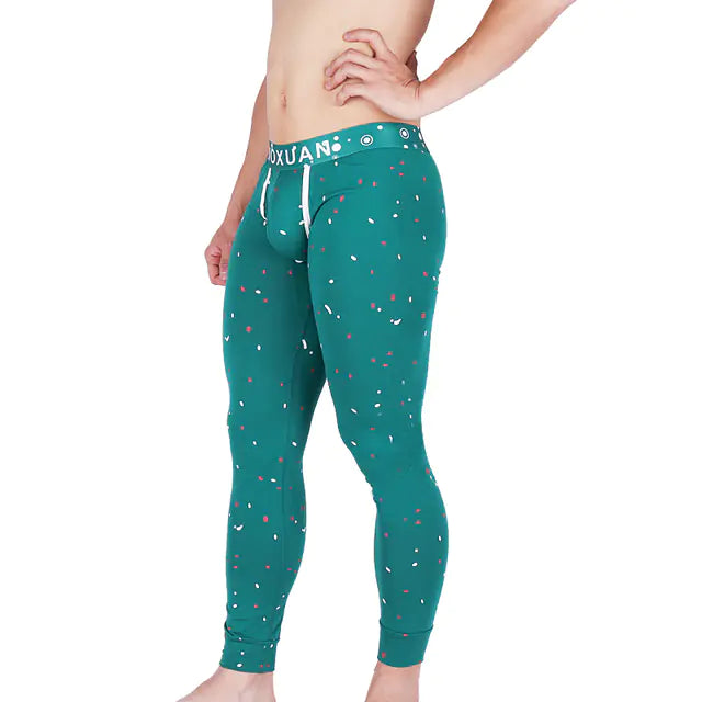 Warm Sexy Long Men's Underwear Cotton Pajama Pants