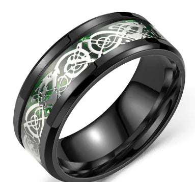 Colorful Dragon Pattern Ring