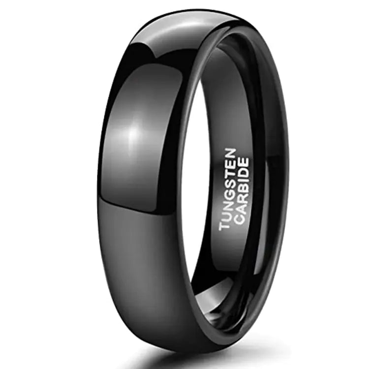 Men's 6mm Glossy Tungsten Ring