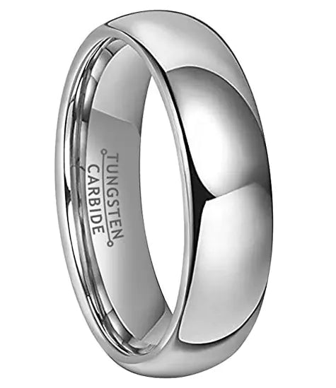 Men's 6mm Glossy Tungsten Ring