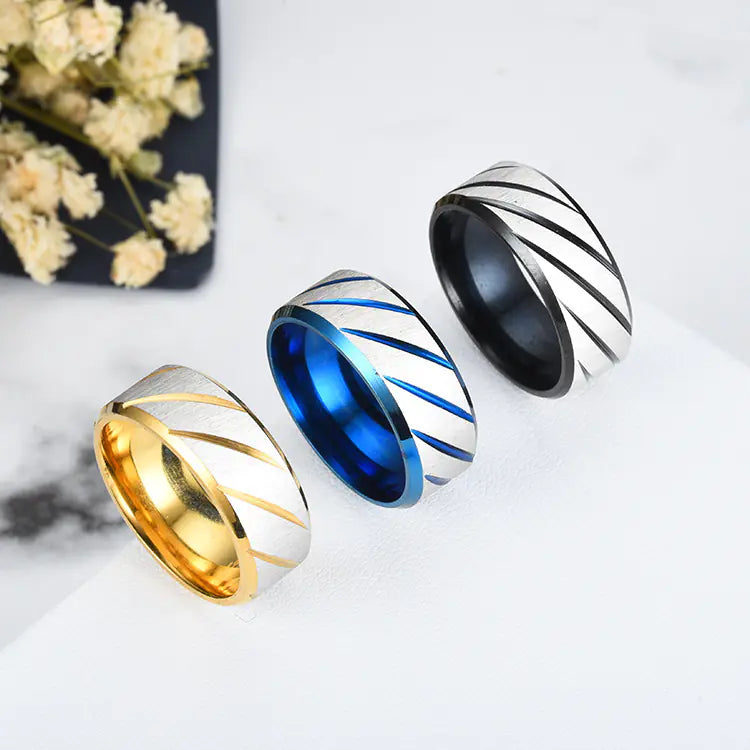Striped Fashion Minimalist Ring