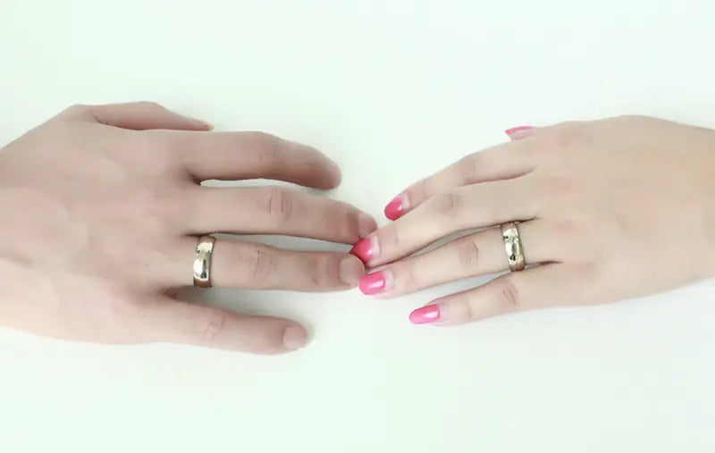 Couple's Ring, Electroplated Micro-Paved Diamond Ring