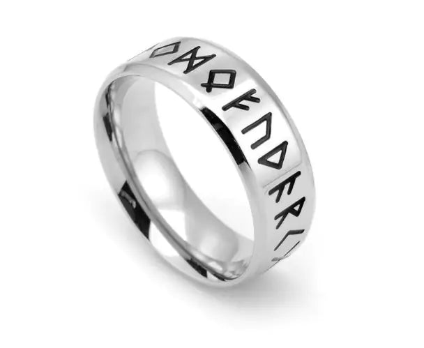 Stainless Steel Letter Ring