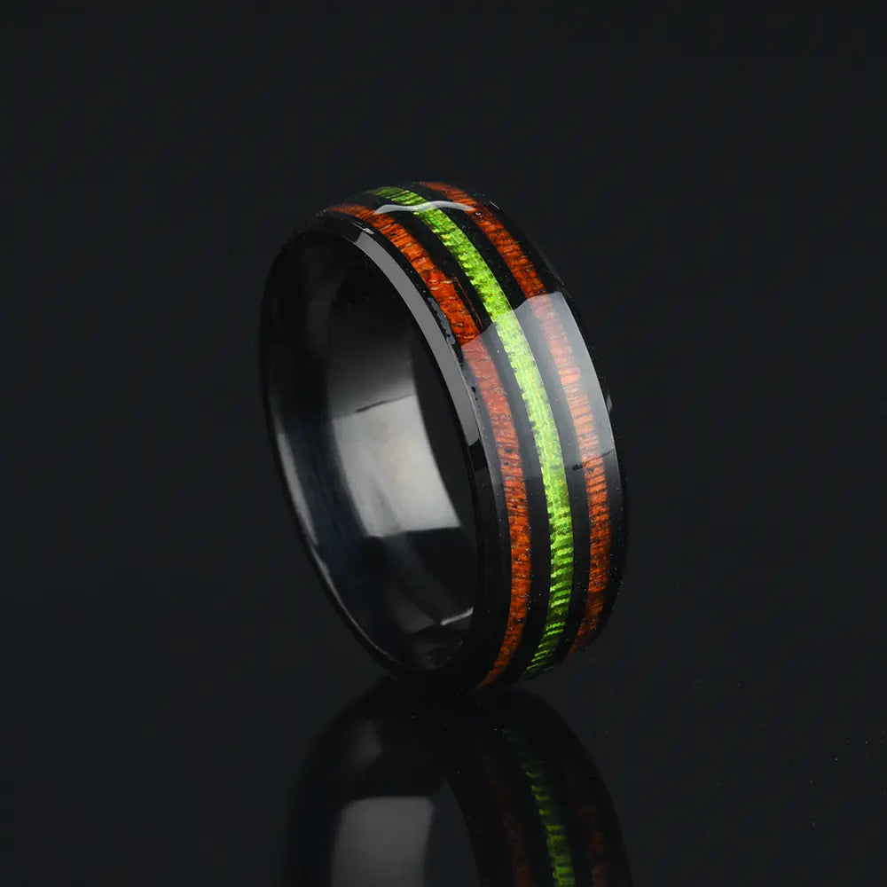 Wood Grain Colored Ring