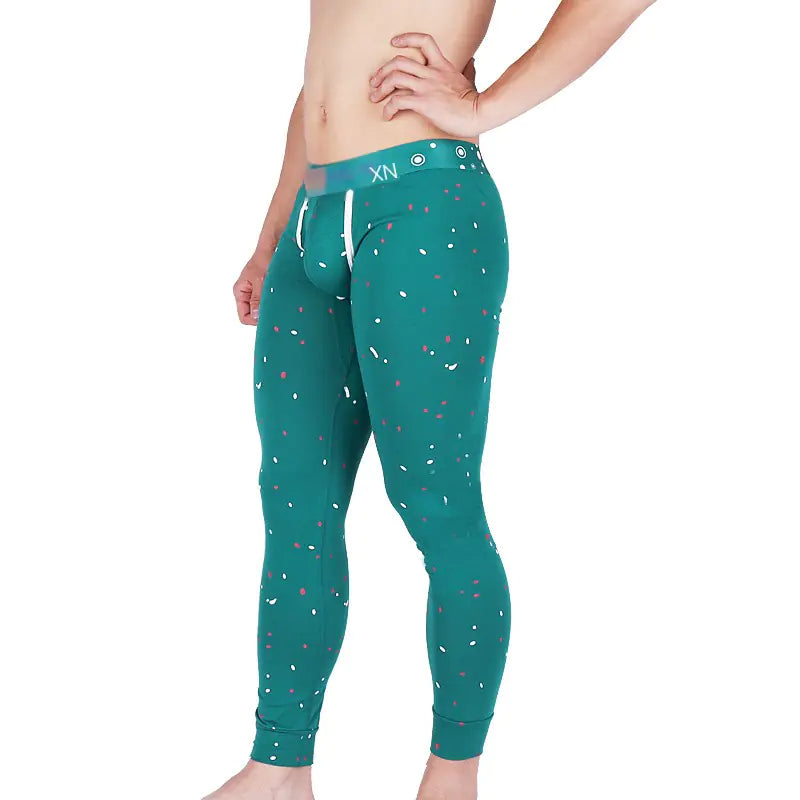 Warm Sexy Long Men's Underwear Cotton Pajama Pants