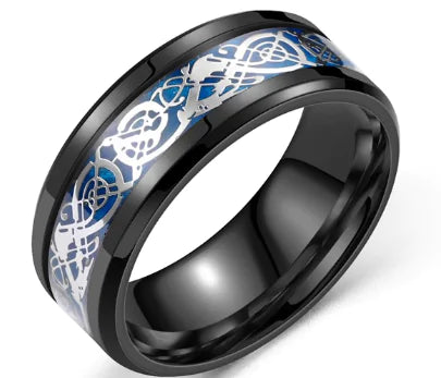 Colorful Dragon Pattern Ring