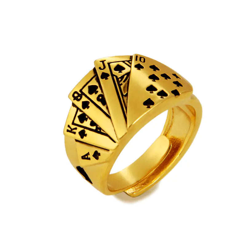24K Sand Gold Ring